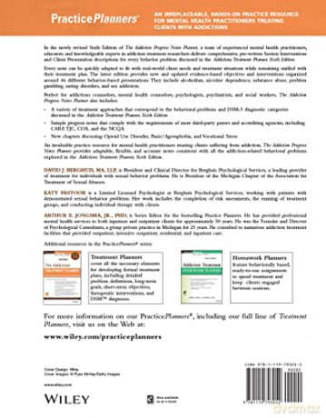 The Addiction Progress Notes Planner (PracticePlanners) - David J. Berghuis [KSIĄŻKA]
