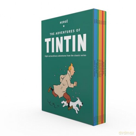 The Adventures of Tintin: 8 Title Paperback Boxed Set: The Official Classic Children's Illustrated Mystery Adventure Series - Herge [KSIĄŻKA]