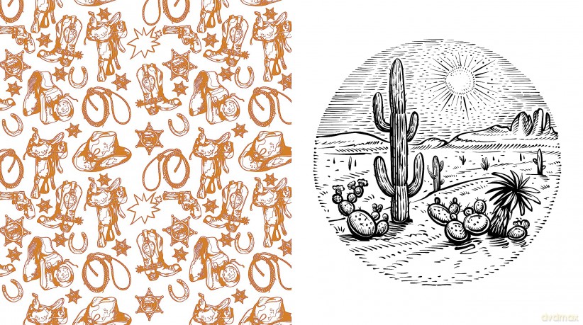 The American West Coloring Book: Color Life on the Frontier - More Than 100 Pages to Color (Chartwell Coloring Books) - Editors of Chartwell Books [KSIĄŻKA]
