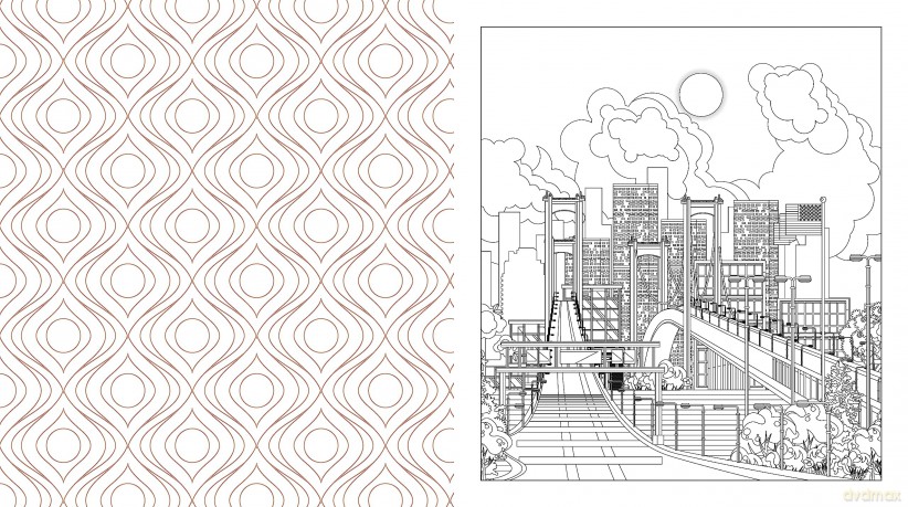 The Americana Coloring Book: Color Your Way Across the U.S.A. - More Than 100 Pages to Color (Chartwell Coloring Books) - Editors of Chartwell Books [KSIĄŻKA]
