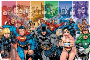 DC Comics Liga Sprawiedliwych Bohaterowie [PLAKAT]