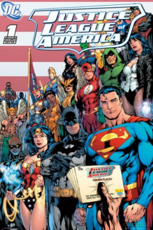 DC Comics Liga Sprawiedliwych okładka [PLAKAT]