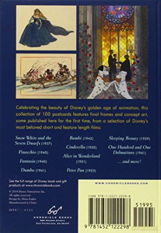 The Art of Disney: The Golden Age (1937-1961): 100 Collectible Postcards - Disney [KSIĄŻKA]