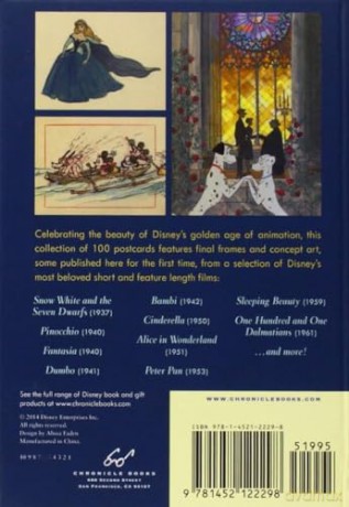 The Art of Disney: The Golden Age (1937-1961): 100 Collectible Postcards - Disney [KSIĄŻKA]