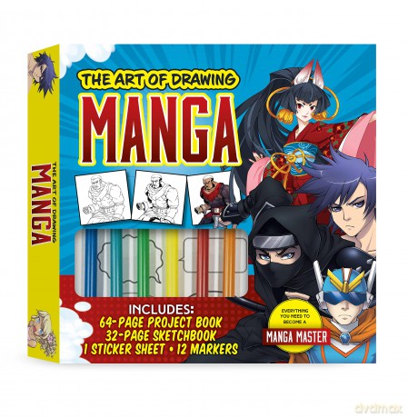 The Art of Drawing Manga Kit: Everything you need to become a manga master - Jeannie Lee [KSIĄŻKA]