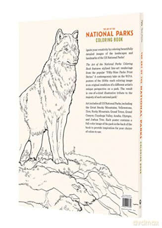 The Art of the National Parks Coloring Book - Fifty-Nine Parks [KSIĄŻKA]