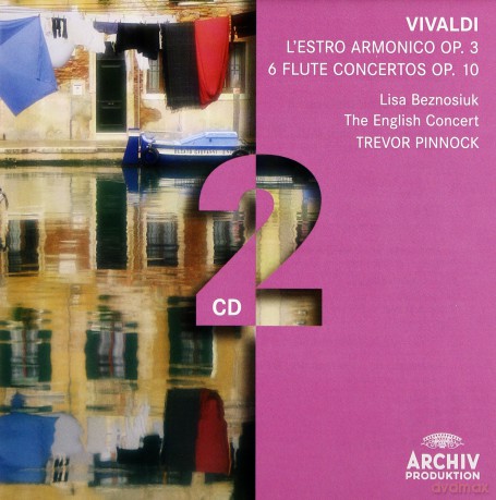 Pinnock,The English Concert: Vivaldi:L'estro Armonico Op.3, 6 Flute [CD]