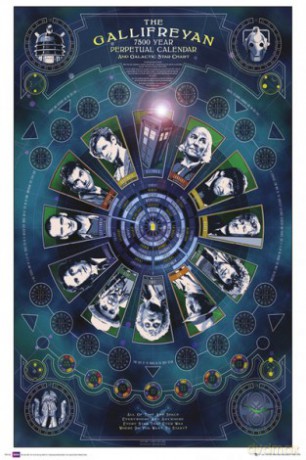 Doctor Who kalendarz Gallifreyan [PLAKAT]