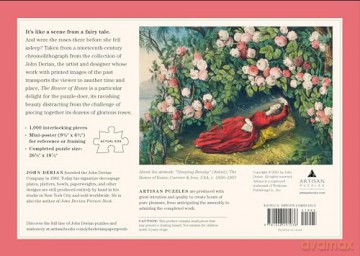 The Bower of Roses Puzzle: 1,000-pieces (John Derian Paper Goods): The Bower of Roses 1,000-Piece Puzzle (Artisan Puzzle) - Derian [KSIĄŻKA]