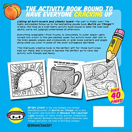 The Butts on Things Activity Book: Coloring and Fun for All Ages - Brian Cook [KSIĄŻKA]