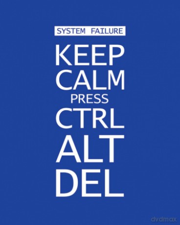 Keep Calm Press Ctrl Alt Del [PLAKAT]