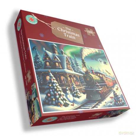 The Christmas Express Train 1000 Piece Festive Santa Jigsaw Puzzle For Adults - Family Fun Games For Xmas - Made In Britain Size 66 x 50cm [PUZZLE]