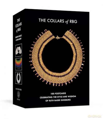 The Collars of RBG Postcards: 100 Postcards Celebrating the Style and Wisdom of Ruth Bader Ginsburg - Sara Bader [KSIĄŻKA]