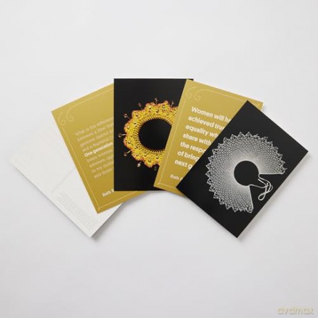 The Collars of RBG Postcards: 100 Postcards Celebrating the Style and Wisdom of Ruth Bader Ginsburg - Sara Bader [KSIĄŻKA]
