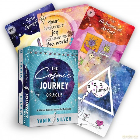 The Cosmic Journey Oracle: A 55-Card Deck and Journaling Guidebook - Yanik Silver [KSIĄŻKA]