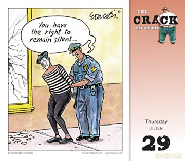 The Crack Calendar 2023 Daily Calendar (BOXEDDAILY 365 DAY COMBINED) - Eric Decetis [KALENDARZ]