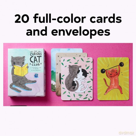 The Curious Cat Club Correspondence Cards - Stasia Burrington [KALENDARZ]