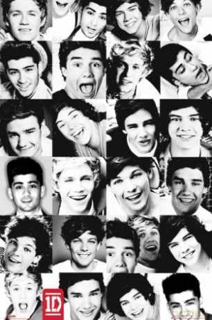 One Direction zdjęcia krata [PLAKAT]