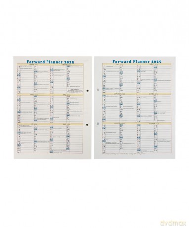 The Dodo Pad LOOSE-LEAF Desk Diary 2024 - Week to View Calendar Year Diary: A 2 hole punched loose leaf Diary-Organiser-Planner for up to 5 people/activities. UK made, sustainable, plastic free - Lord Dodo [KSIĄŻKA]
