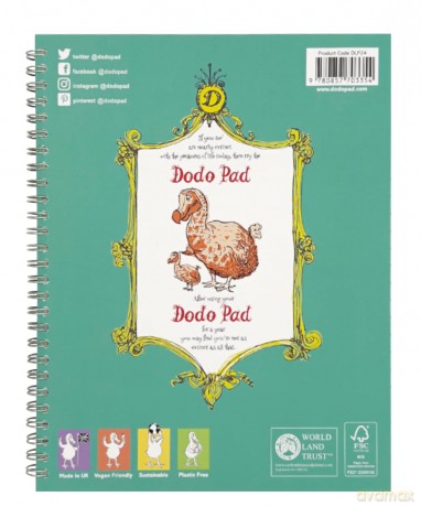 The Dodo Pad ON THE LEFT Desk Diary 2024 - Week to View, Calendar Year Diary: A Diary-Organiser-Planner Book for left handers for up to 5 people/activities. UK made, sustainable, plastic free - Lord Dodo [KSIĄŻKA]