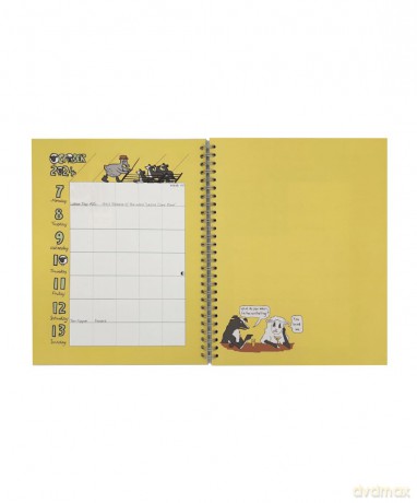 The Dodo Pad ON THE LEFT Desk Diary 2024 - Week to View, Calendar Year Diary: A Diary-Organiser-Planner Book for left handers for up to 5 people/activities. UK made, sustainable, plastic free - Lord Dodo [KSIĄŻKA]