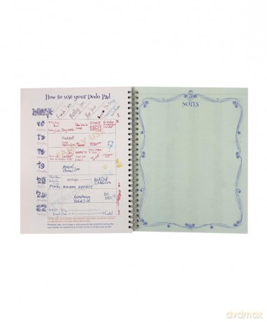 The Dodo Pad ON THE LEFT Desk Diary 2024 - Week to View, Calendar Year Diary: A Diary-Organiser-Planner Book for left handers for up to 5 people/activities. UK made, sustainable, plastic free - Lord Dodo [KSIĄŻKA]