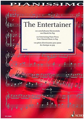 The Entertainer - 100 Entertaining Piano Pieces from Classical Music to Pop - Pianissimo - Piano - Piano score - (ED 22600) - Hans-Günter Heumann [KSIĄŻKA]