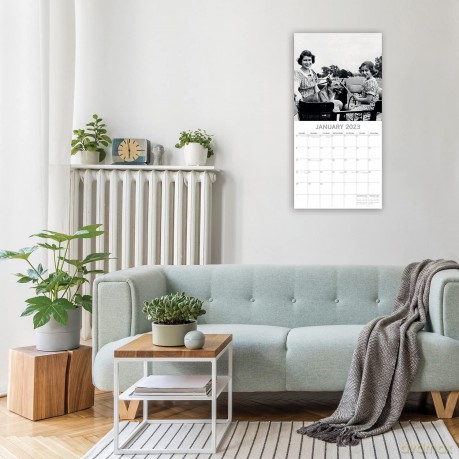 The Gifted Stationery Company | Queen Elizabeth II | 2023 Square Wall Calendar 12 x 12 inch, 16 Months Calendar Planner For Family Home And Office With Space For Birthdays And Notes [KALENDARZ]