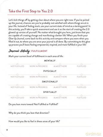 The Glow Up Journal: Everything You Need to Set Goals, Create Inspo-and Make It Happen! - Danielle Richardson [KSIĄŻKA]