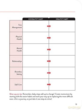 The Glow Up Journal: Everything You Need to Set Goals, Create Inspo-and Make It Happen! - Danielle Richardson [KSIĄŻKA]