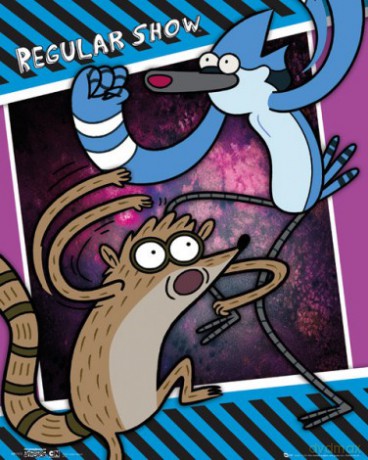 Zwyczajny serial Mordechaj And Rigby [PLAKAT]