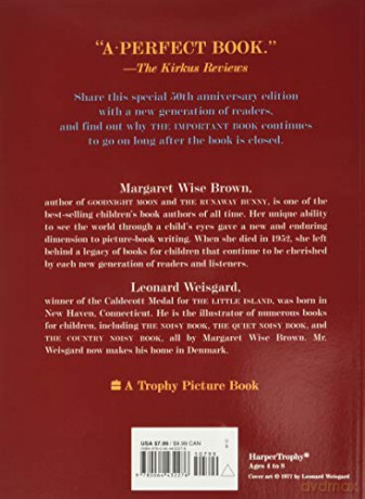 The Important Book - Margaret Wise Brown [KSIĄŻKA]