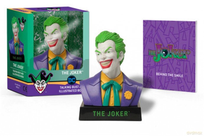 The Joker Talking Bust and Illustrated Book - Matthew K. Manning [KSIĄŻKA]