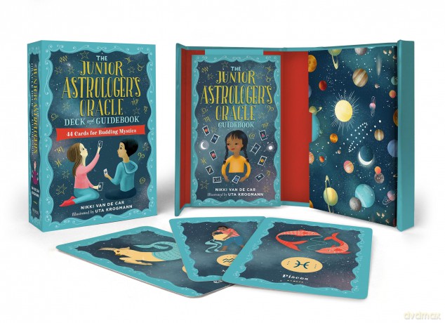 The Junior Astrologer's Oracle Deck and Guidebook: 44 Cards for Budding Mystics (Junior Handbook) - Nikki Van De Car [KSIĄŻKA]