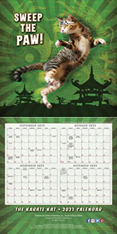 The Karate Kat September 2022-December 2023 Calendar (WALL 16 MONTH) [KALENDARZ]