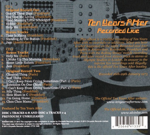 Ten Years After: Recorded Live [2CD]