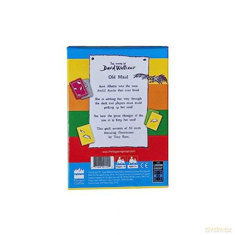 The Lagoon Group 2241 David Walliams Awful Auntie's Old Maid Card Game, Yellow [KSIĄŻKA]