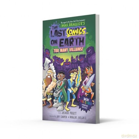 The Last Comics on Earth: Too Many Villains!: Epic, funny, full-colour graphic novel new for kids in 2024 from the bestselling Last Kids series and award-winning Netflix show (The Last Kids on Earth) - Max Brallier [KSIĄŻKA]