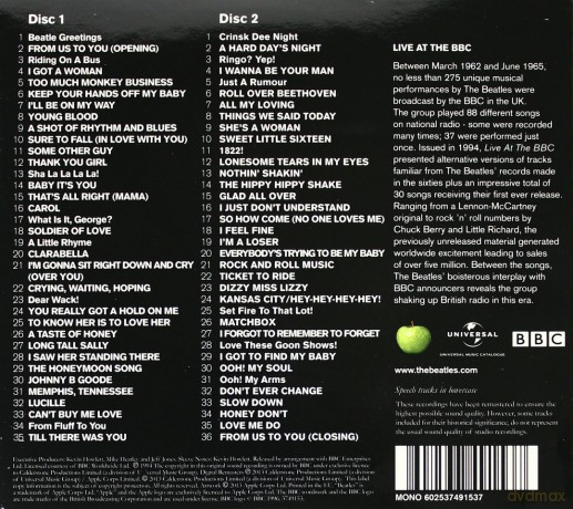 The Beatles: Live At The Bbc [2CD]