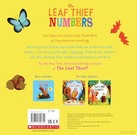 The Leaf Thief - Numbers: a brilliant novelty book with flaps, by the NYT bestselling creators of The Leaf Thief! - Alice Hemming [KSIĄŻKA]