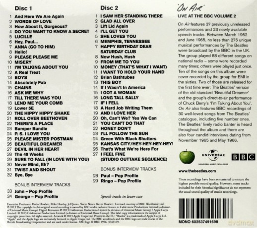 The Beatles: On Air: Live At The Bbc Vol. 2 [2CD]
