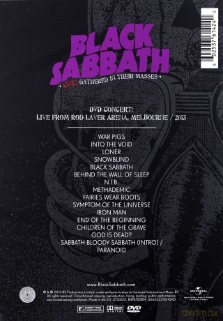 Black Sabbath: Black Sabbath Live...Gathered In Their Masses [DVD]