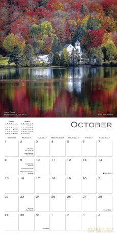 The Light of New England 2023 Calendar (WALL 16 MONTH) - Dave Long [KALENDARZ]