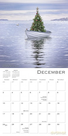The Light of New England 2023 Calendar (WALL 16 MONTH) - Dave Long [KALENDARZ]