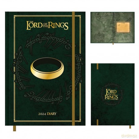 The Lord of the Rings 2024 Diary, A5 Diary Hard Cover, Week to a View Planner - Official Merchandise [KSIĄŻKA]
