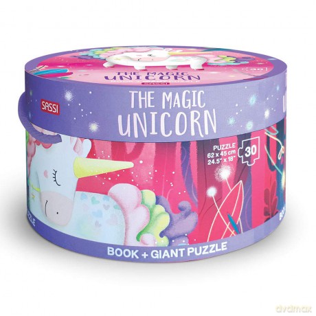 The Magic Unicorn (Giant Puzzle) - Irena Trevisan [KSIĄŻKA]