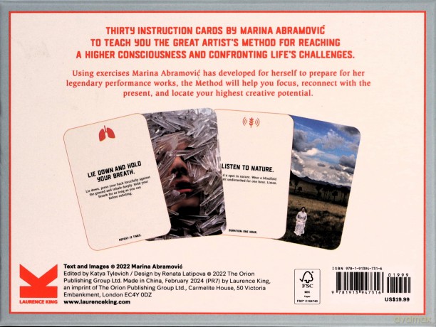 The Marina Abramovic Method: Instruction Cards to Reboot Your Life - Katya Tylevich [KSIĄŻKA]