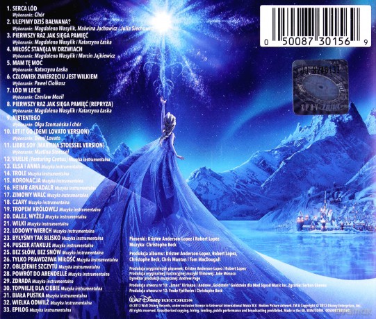 Frozen soundtrack (Kraina Lodu) [CD]