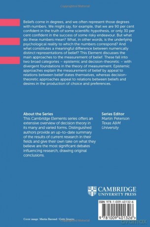 The Measurement of Subjective Probability (Elements in Decision Theory and Philosophy) - Edward J. R. Elliott [KSIĄŻKA]