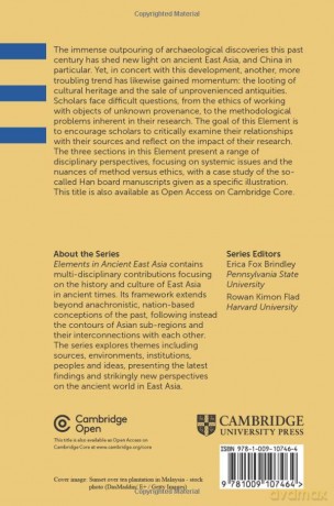 The Methods and Ethics of Researching Unprovenienced Artifacts from East Asia (Elements in Ancient East Asia) - Christopher J. Foster [KSIĄŻKA]